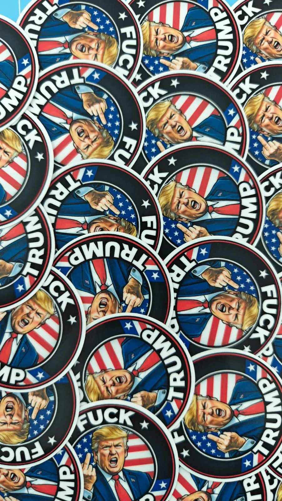 Anti Trump Sticker 10 Pack Funny Political Meme Vinyl Decal 2×2 Waterproof