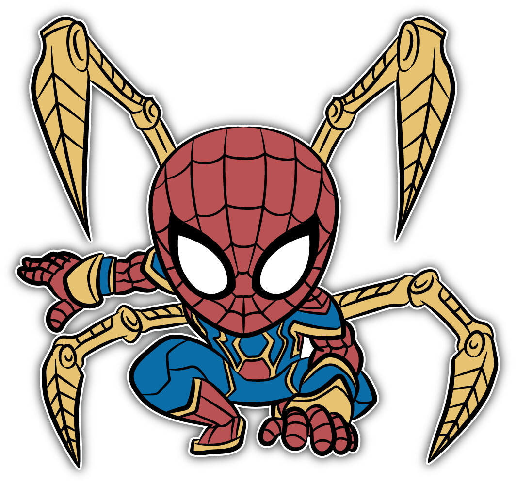 Avengers Spider Man Cartoon Sticker Bumper Decal – "SIZES"