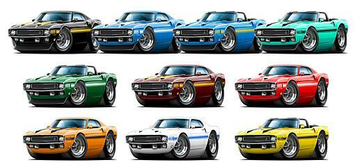 1969 1970 Shelby GT500 Mustang Convertible Garage Sign Wall Art Graphic Sticker