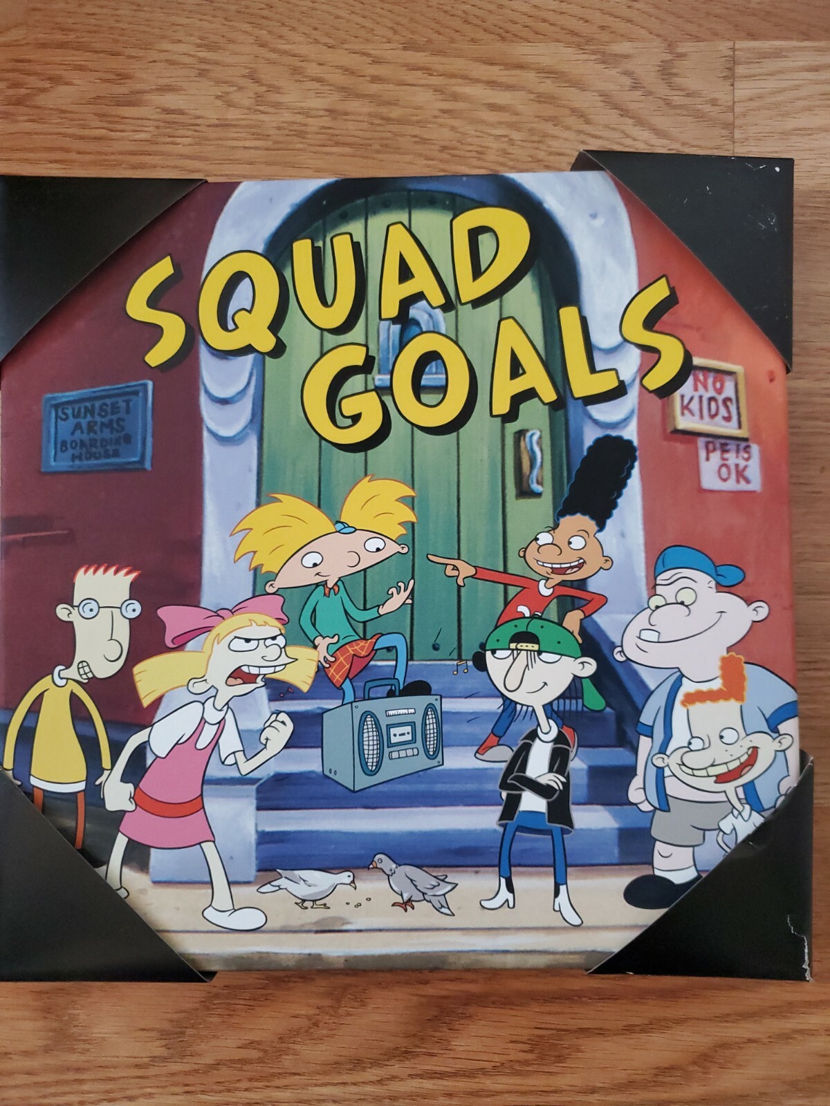 New! – Hey Arnold! – Wall Art 12" × 12" – Nickelodeon – Silver Buffalo – 2020