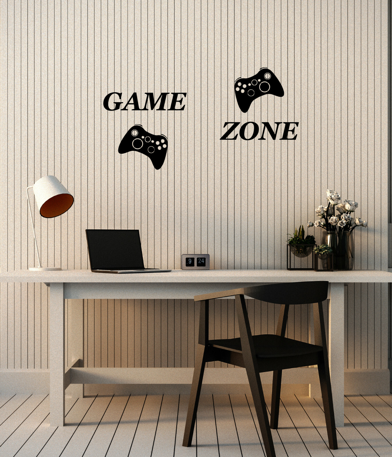 Vinyl Wall Decal Game Zone Joysticks Video Games Gamer Room Stickers (ig6007)