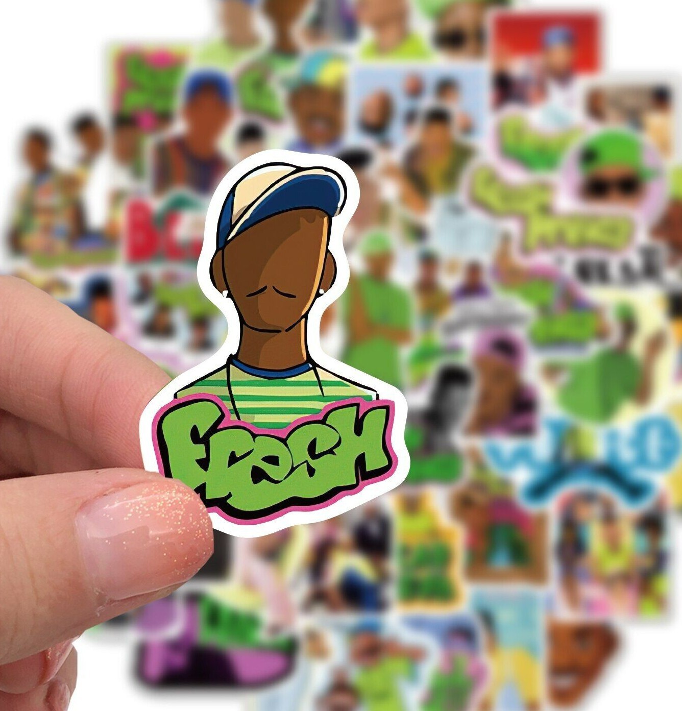 FRESH PRINCE of BEL-AIR Vinyl Sticker~Will Smith~90's TV Show~Water Bottle Decal
