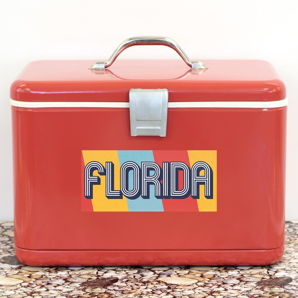 Bumper Sticker: Florida Retro Style Font, Retro FL, US State Souvenir