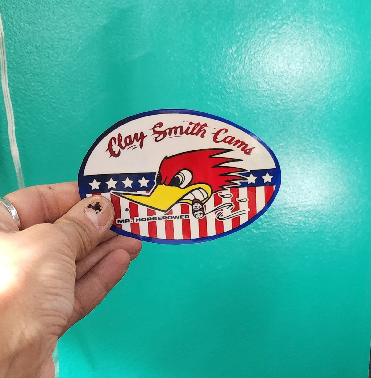 ✨️2 Pack✨️ Clay Smith Cams 3×3 Vinyl Sticker | Mr. Horsepower Hot Rod Decal