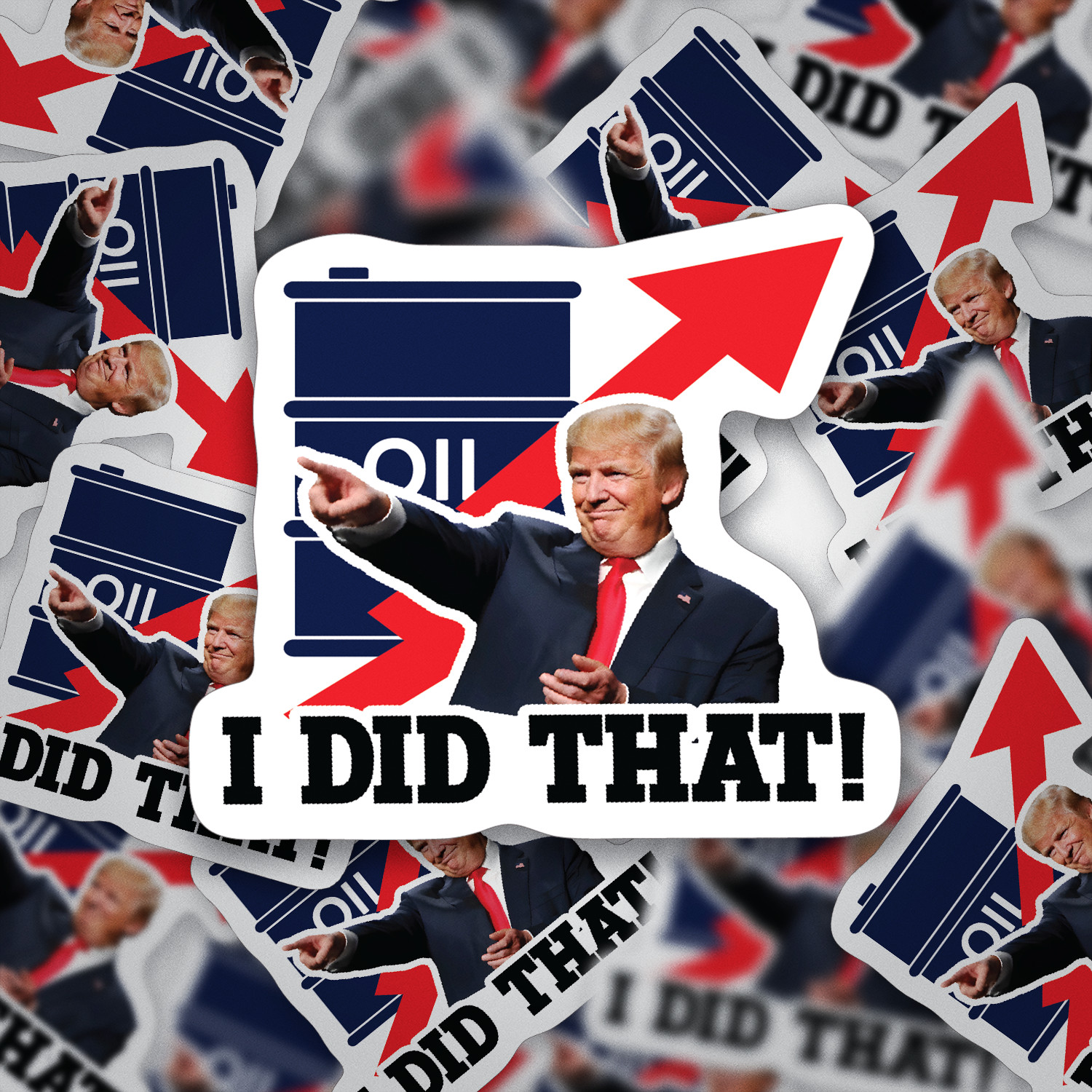 100 PCs "I did that" Trump Sticker Pack – Trump Meme – Trump Decals – 1.2 x 1"