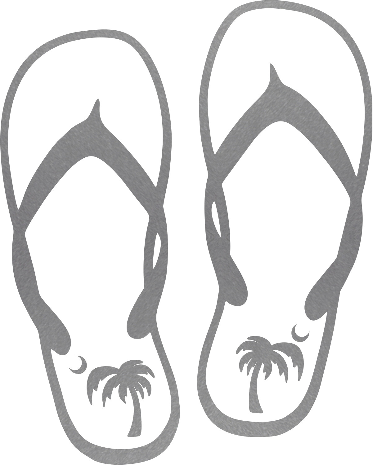 Flip Flops Vinyl Art Decal Sticker Car Truck RV Door Window Wall Laptop Tablet