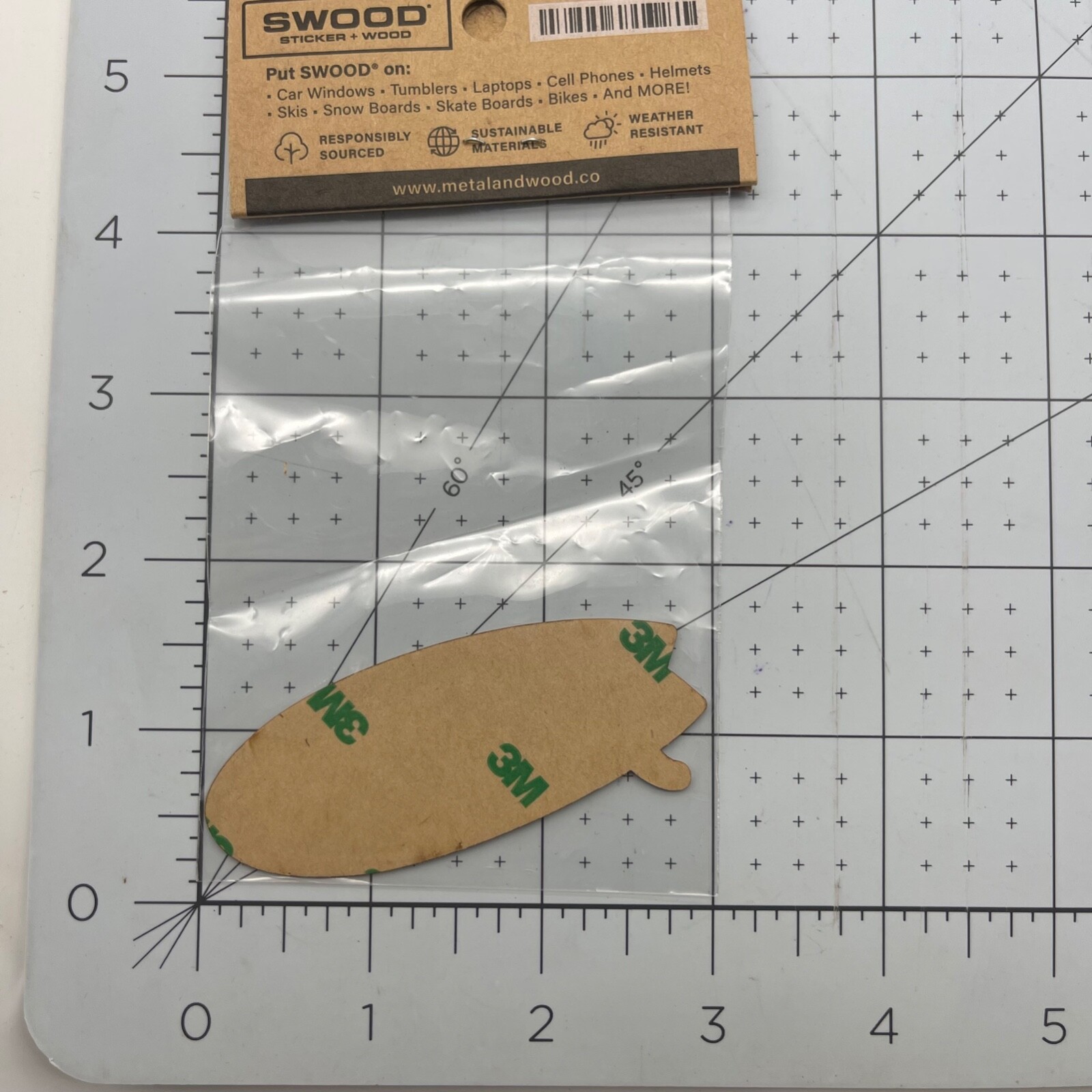 Metal and Wood Co Wood Sticker Travel Swood Hang Loose FL State Florida