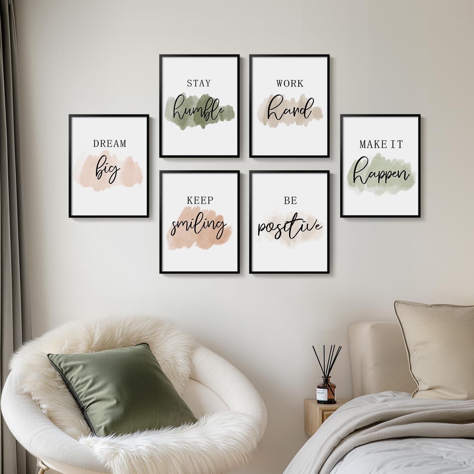 Framed Inspirational Wall Art for Office, Neutral Motivational Quotes Office …
