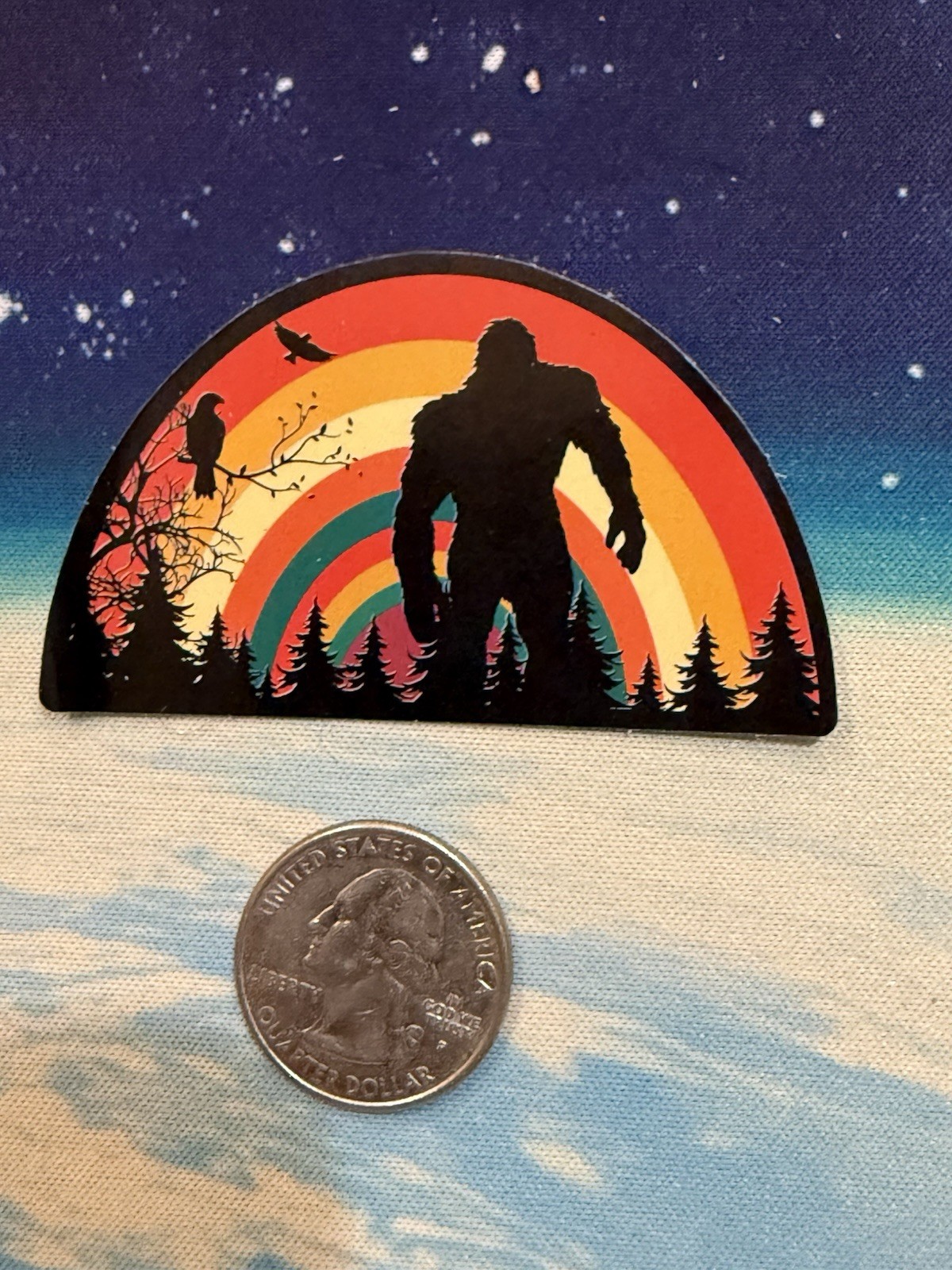 Outdoors Hiking Camping Adventure Nature Mountain Forest Trail Sticker Decal