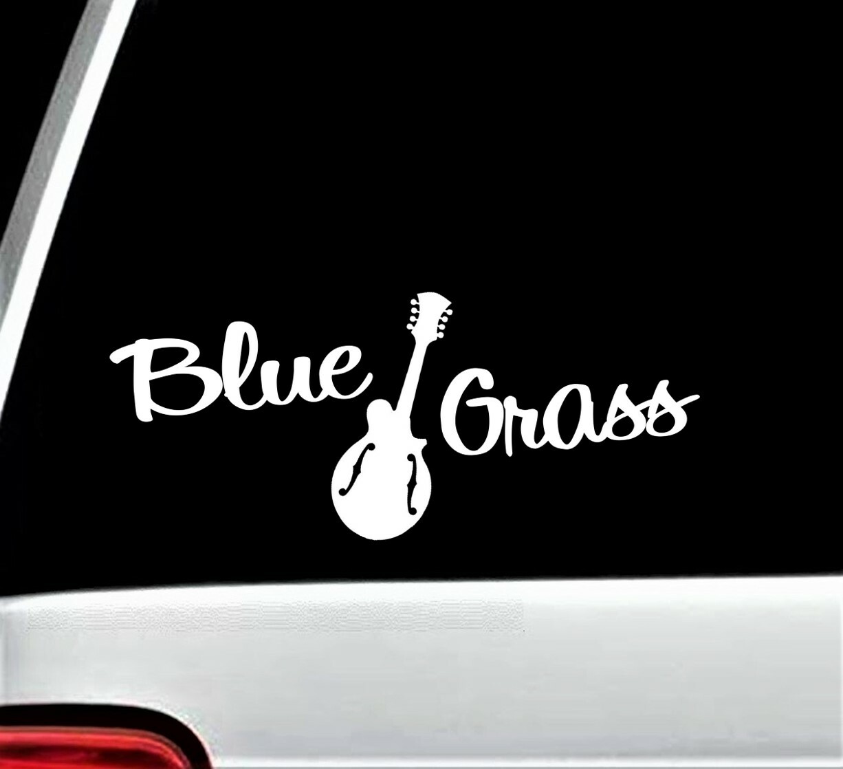 Bluegrass Music Mandolin Decal Sticker for Car Truck SUV Van Folk Music J1019