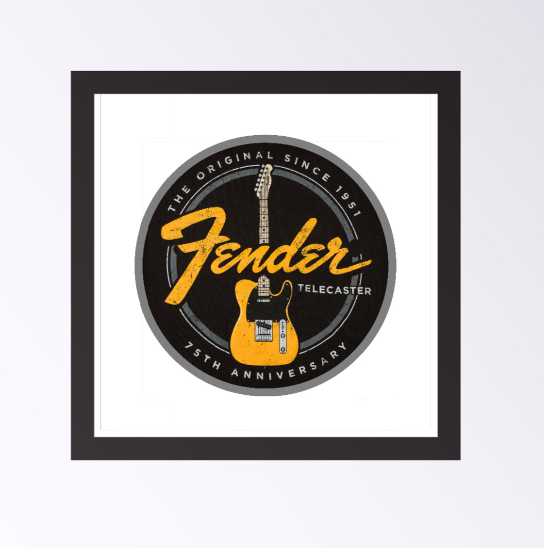 Guitars Fender Telecaster – 4in Handmade Vinyl Decal Auto Cooler Laptop Case 26