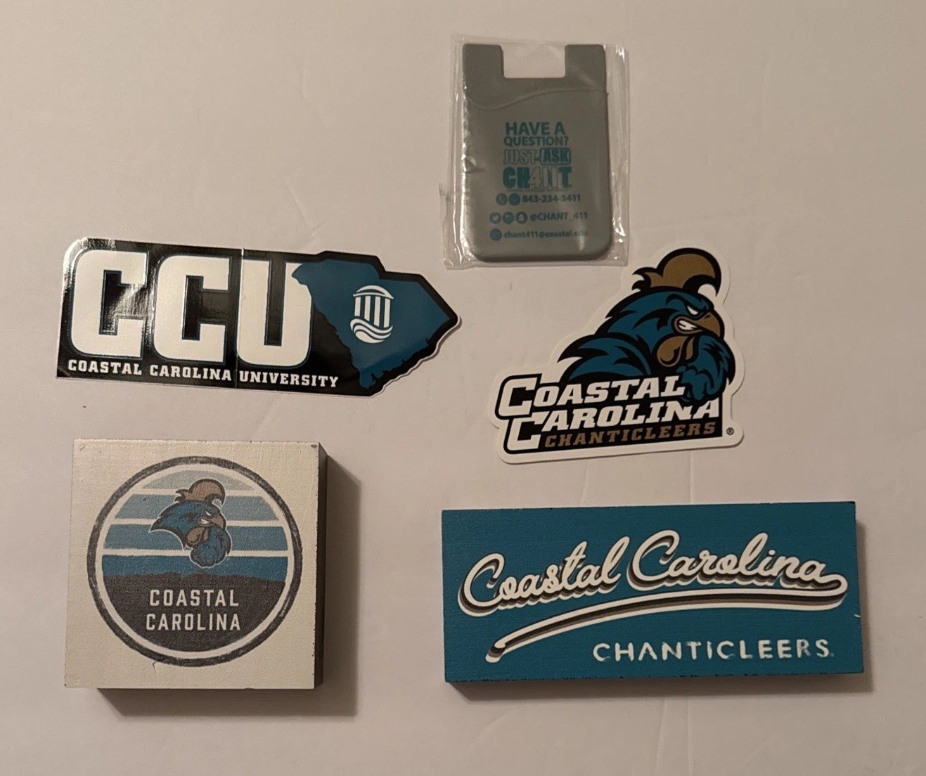 Coastal Carolina Chanticleers Decals Legacy tabletop decor phone wallet CCU