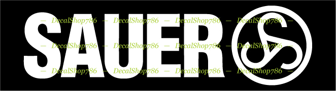 Sauer Firearms – Outdoor / Hunting Sports – Vinyl Die-Cut Peel N' Stick Decals