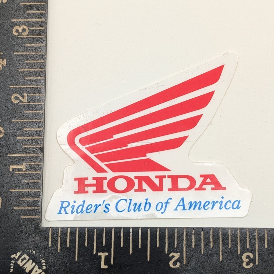 HONDA Motorcycle Bike Rider's Club of America Logo Sticker / Decal