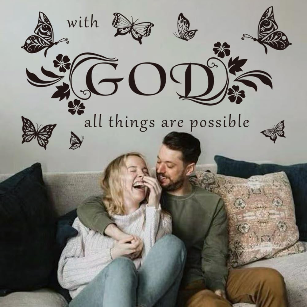 Wall Decals with God All Things are Possible Wall Decal Bible Verse Christian…