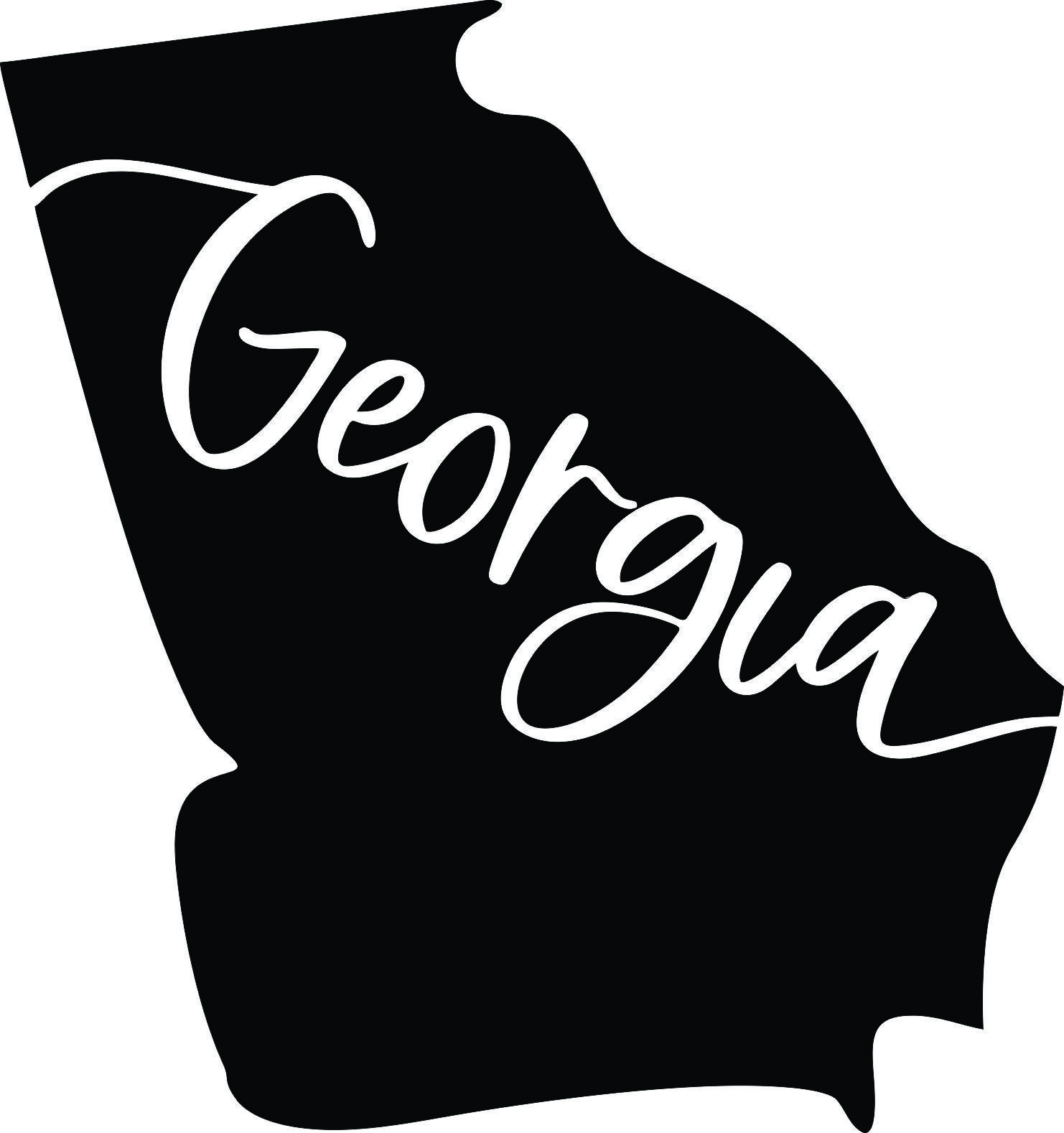 State Georgia Die Cut Vinyl Decal Transfer Sticker Home State Decals *35+ Colors