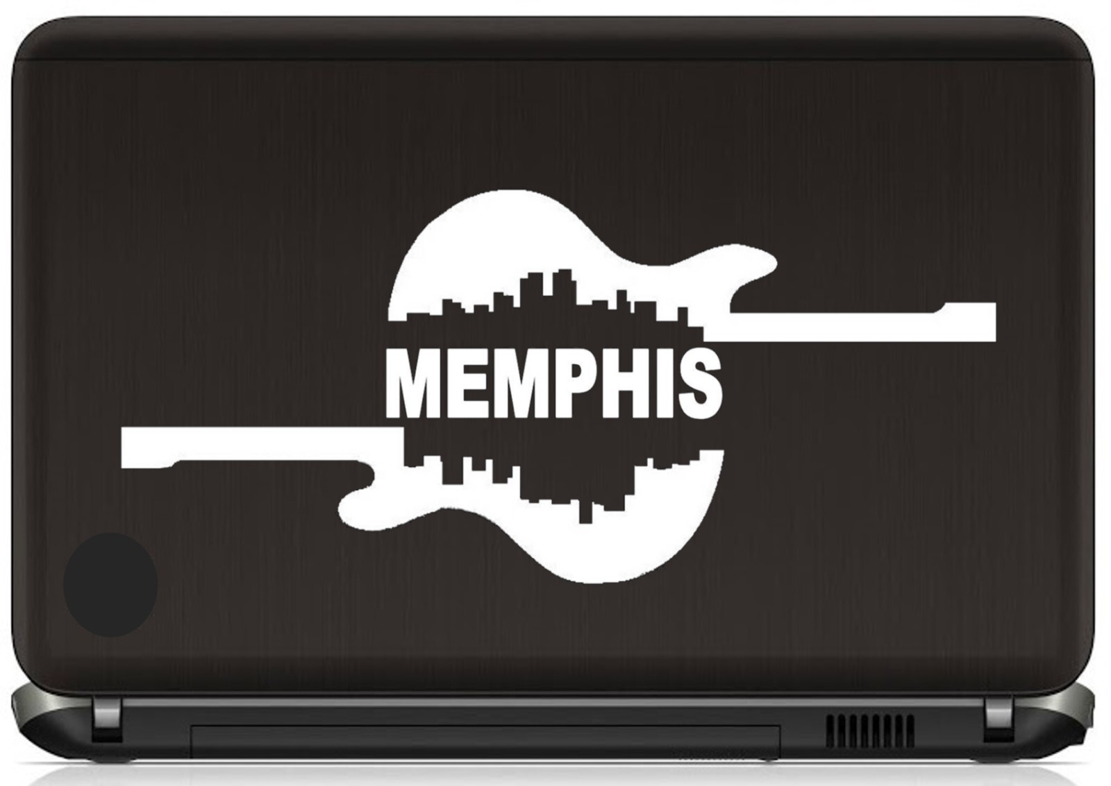 Memphis Electric Blues Guitar Decal Sticker Car SUV Rock Hard cafe Elvis B1017