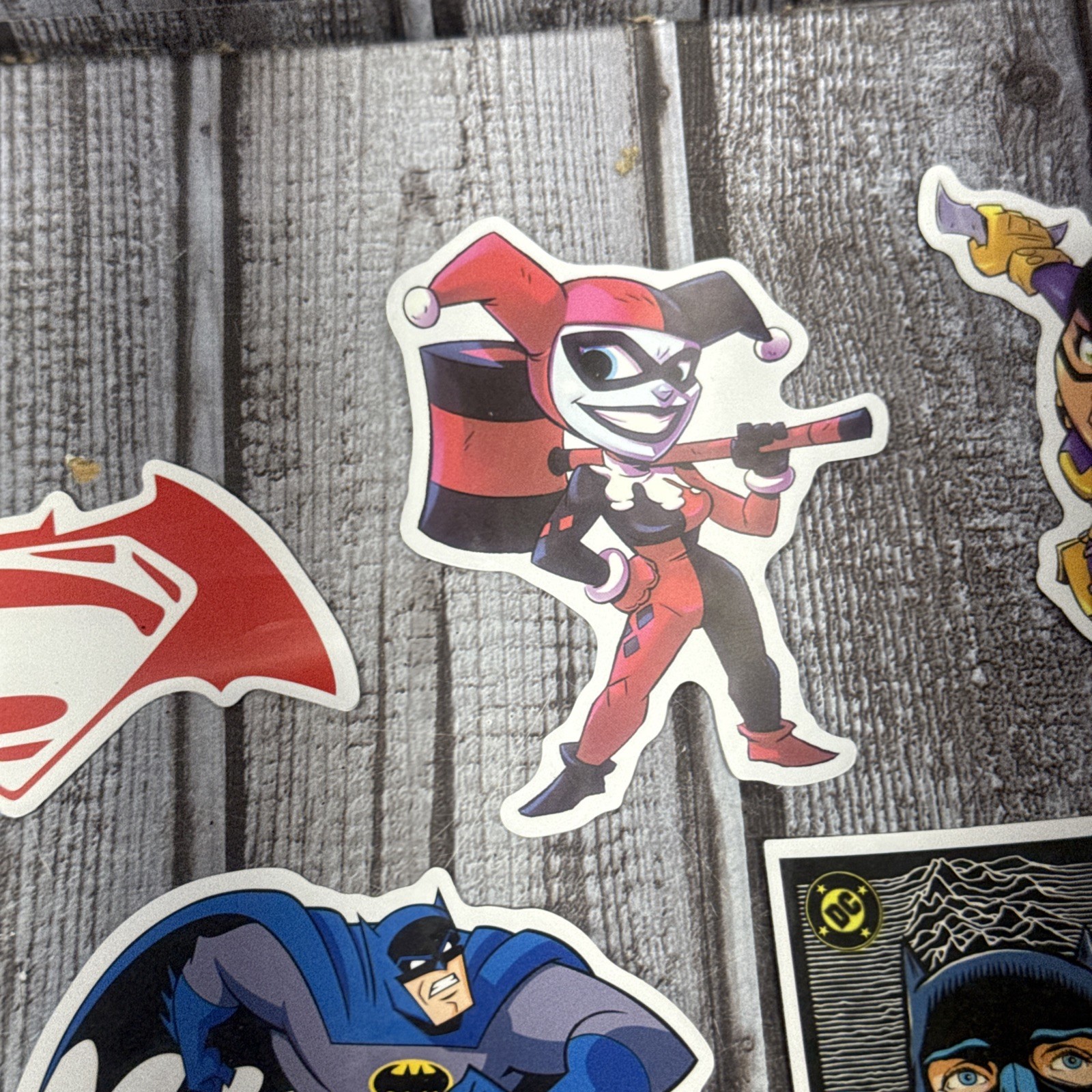 Batman Sticker Lot Of 18 Joker Harley Quinn Robin Water Bottle Laptop Fun DC Art
