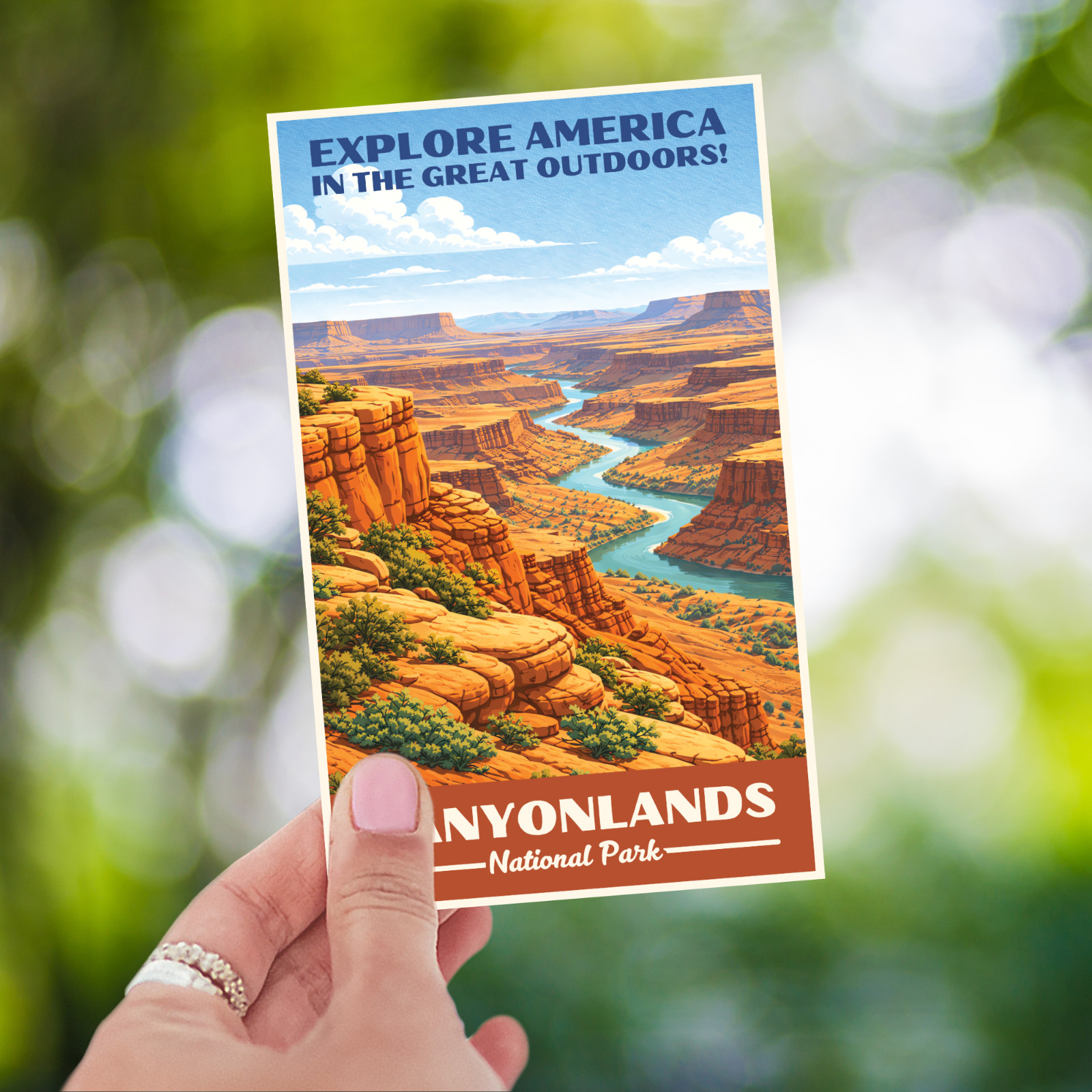Canyonlands National Park Sticker WPA Vintage Waterproof Vinyl Decal Utah