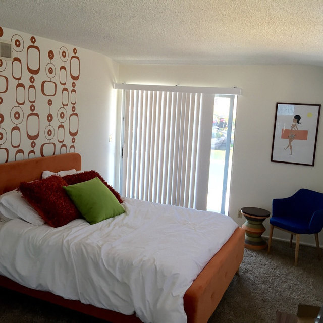 Mid Century Modern Geometric Chain Wall Decal, Removable Modern Nursery Decor