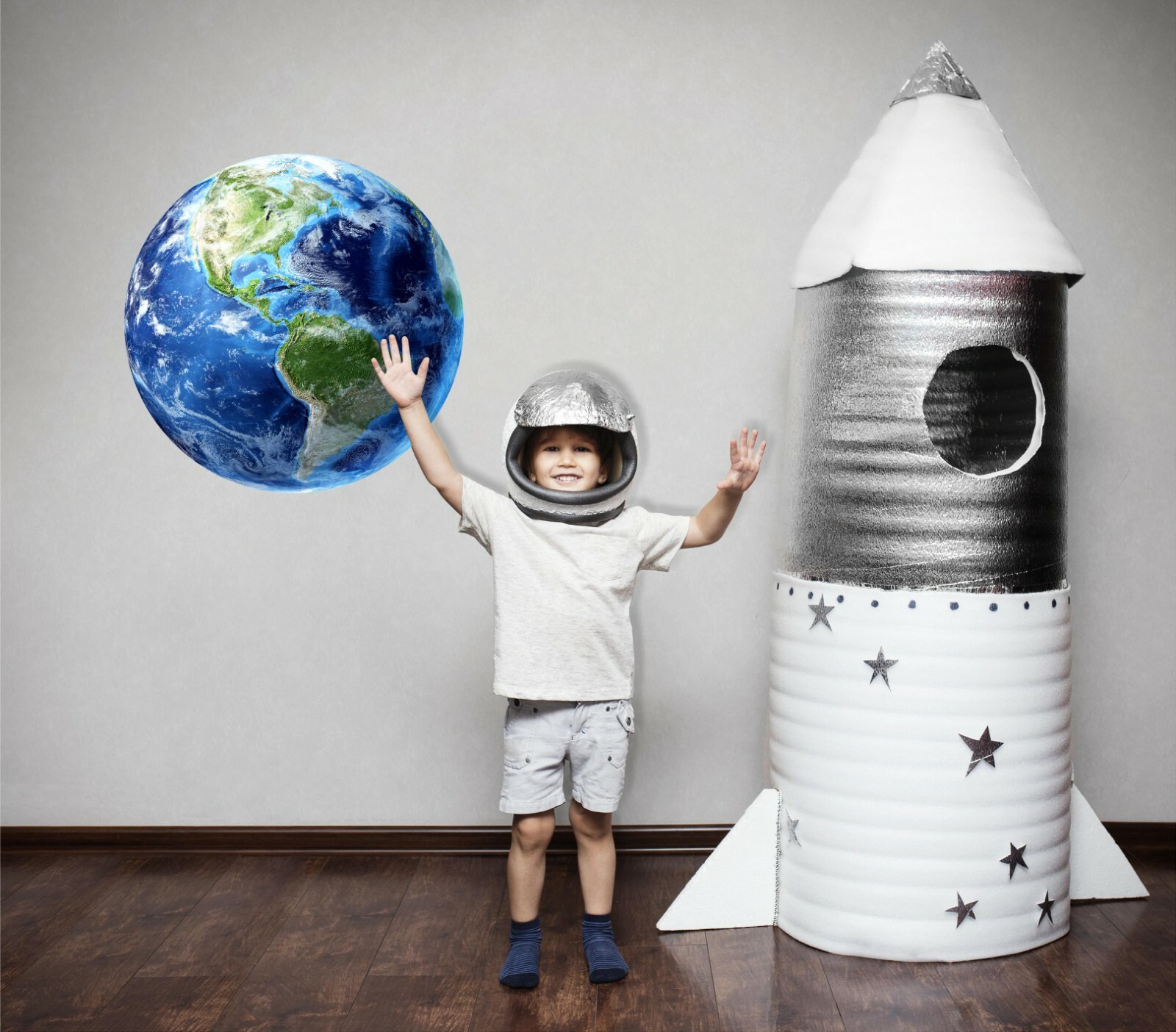 Planet EARTH #1 Wall Decal Removable Fabric Vinyl Wall Sticker Space Graphic
