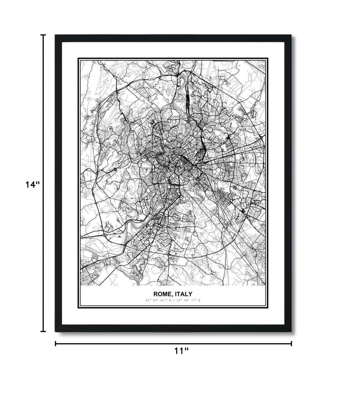 Susie Arts 11X14 Unframed Rome Italy Wall Art Metropolitan City View Abstract…
