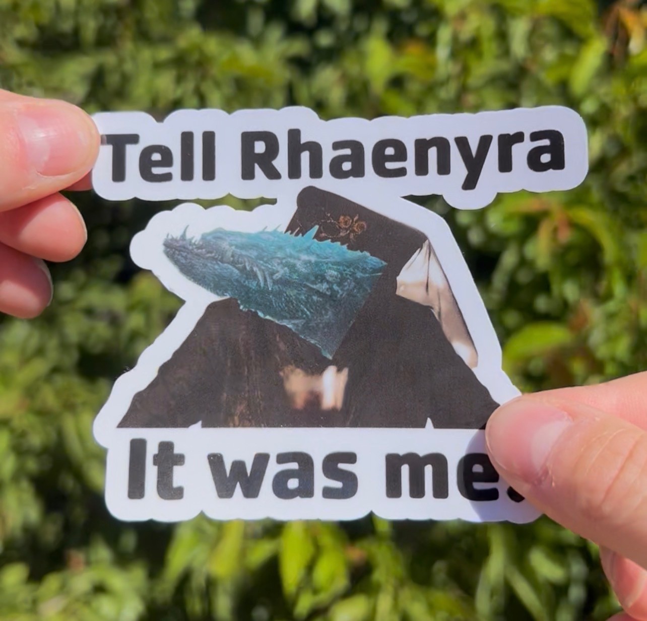 House of the Dragon Tell Rhaenyra It Was Me SheepStealer Meme Waterproof Sticker