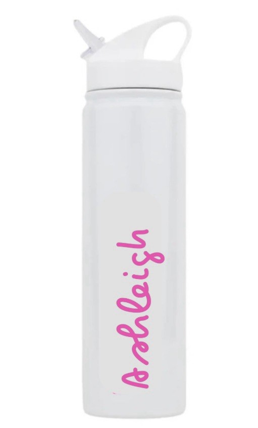 Custom Love Island Water Bottle Vinyl Font Decal – Customize and Pick Your Color