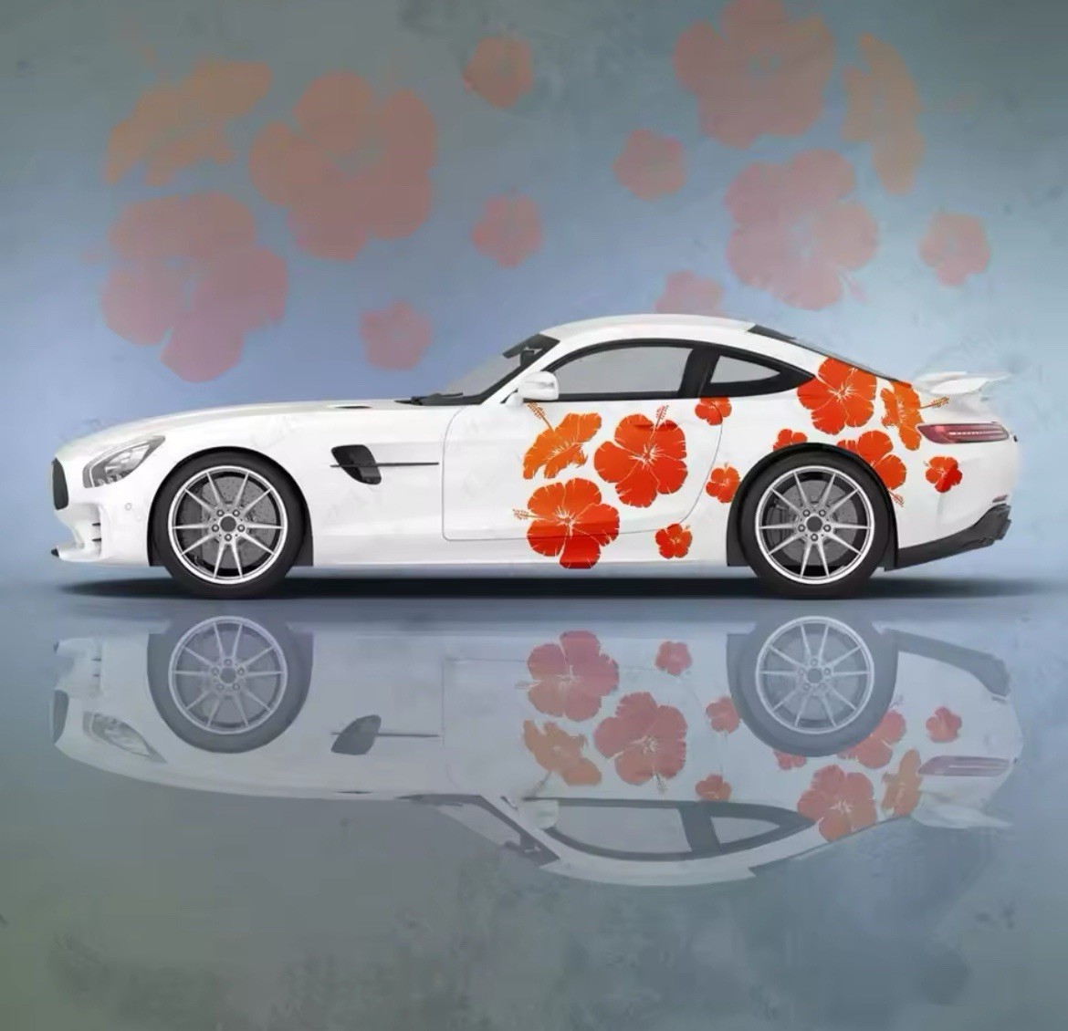 Japanese Sakura Cherry Blossom Flower Vinyl Decal Art for Cars Windows Laptops
