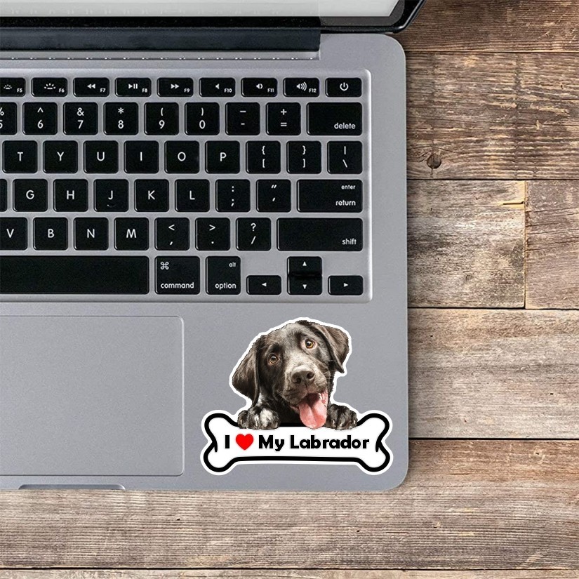 I Love my Labrador, Sticker, Peel N' Stick, Different Sizes