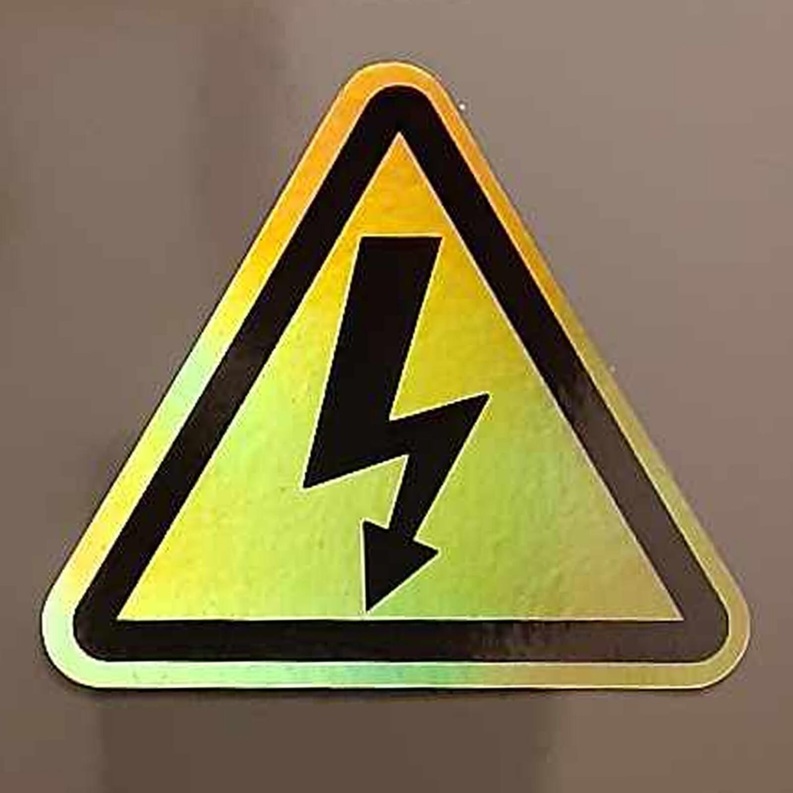Danger High Voltage Sticker Electric Warning Safety Label Holographic Caution