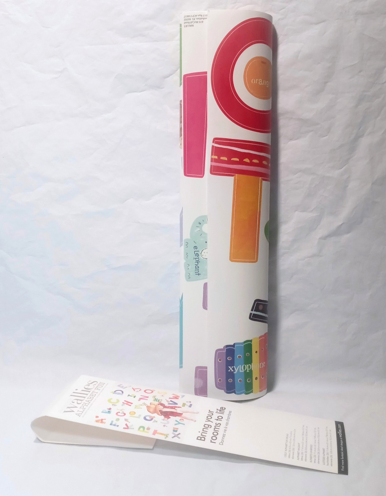 Alphabet Fun Wall Decals 26 Letters Peel & Stick Movable & Removable USA Made