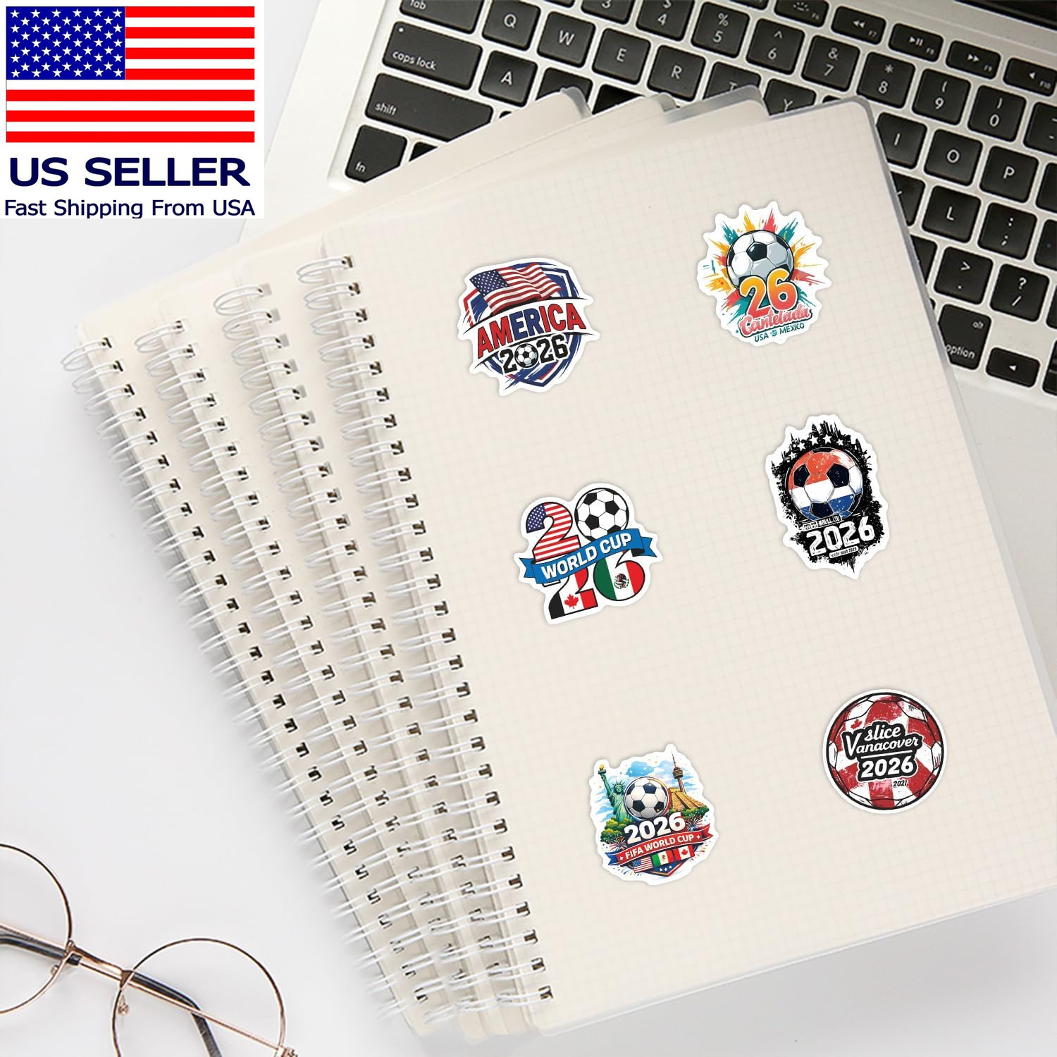 World Cup Football Soccer Stickers Soccer Water Bottle Stickers,Soccer Party Spo