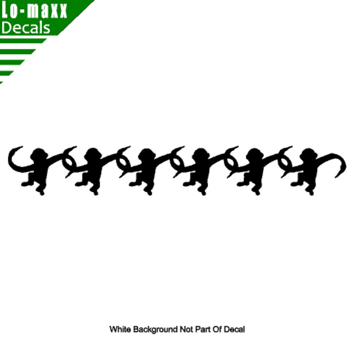 Barrel of Monkeys Chain Various Sizes & Colors High Quality Die-Cut Vinyl Decal