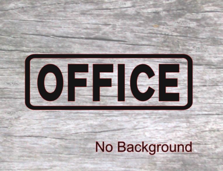 OFFICE Door Sign Decal Vinyl Sticker PICK COLOR Business Office Shop Window Wall