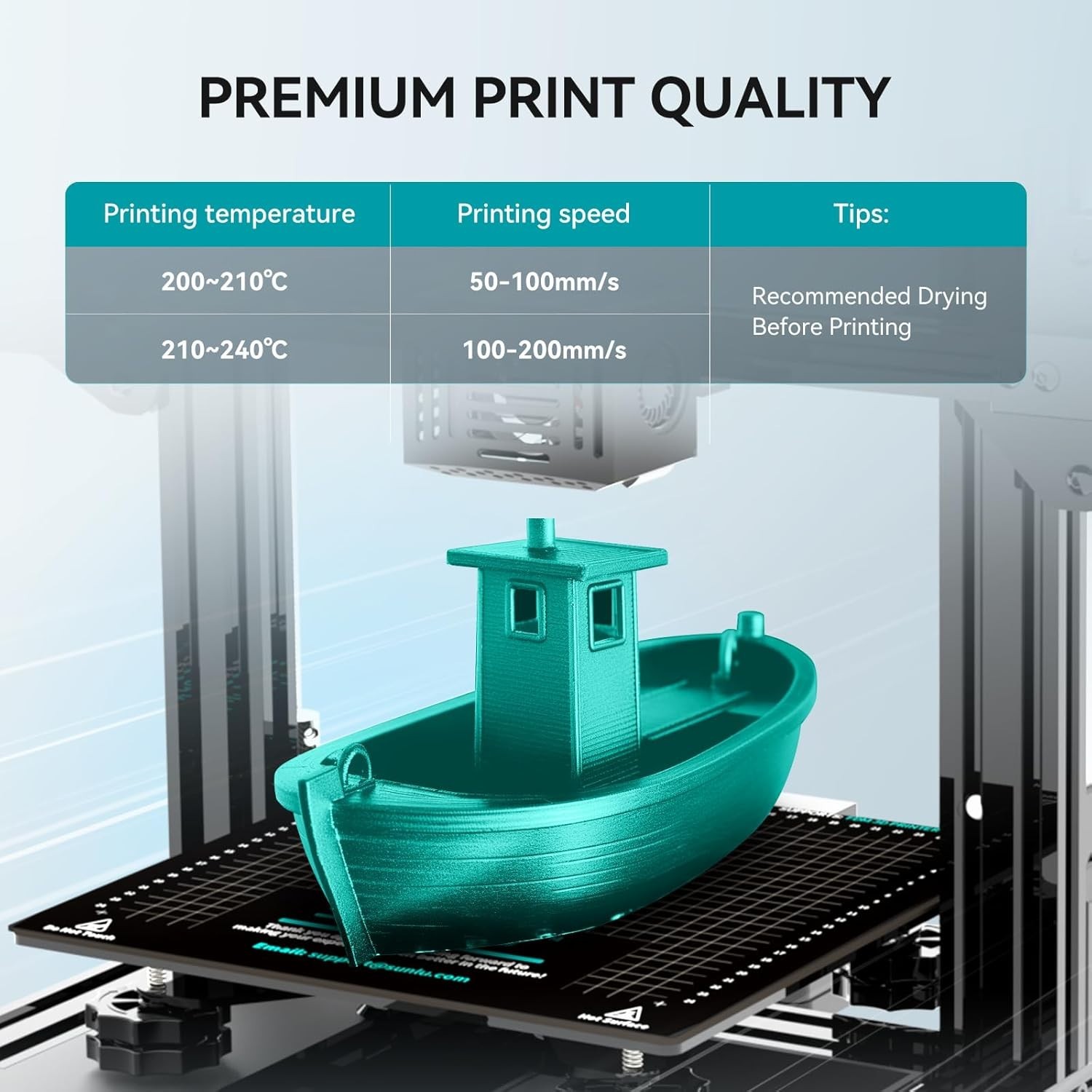 3D Printer Filament Bundle PLA 250g Spool Multicolor Tangle-Free Easy Use