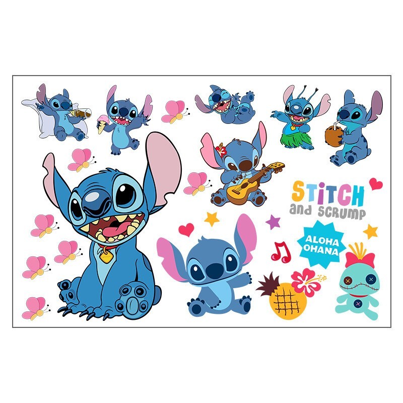 STITCH Kids Nursery Wall Stickers Bedroom Decal Art Vinyl Decals 20 Styles