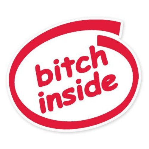Bitch Inside Car Vinyl Sticker – SELECT SIZE