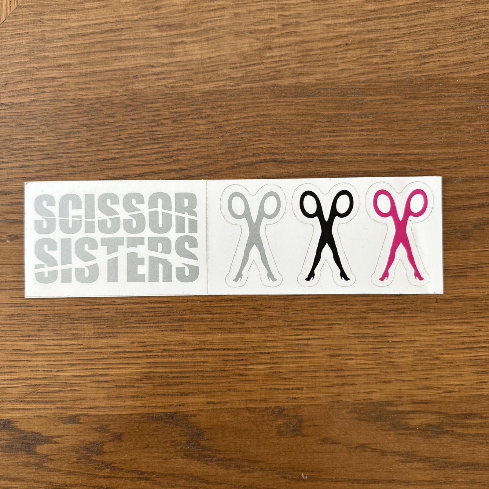 Band Promo SCISSSOR SISTERS 2004 Vinyl Sticker Set Jake Shears Music Collectible