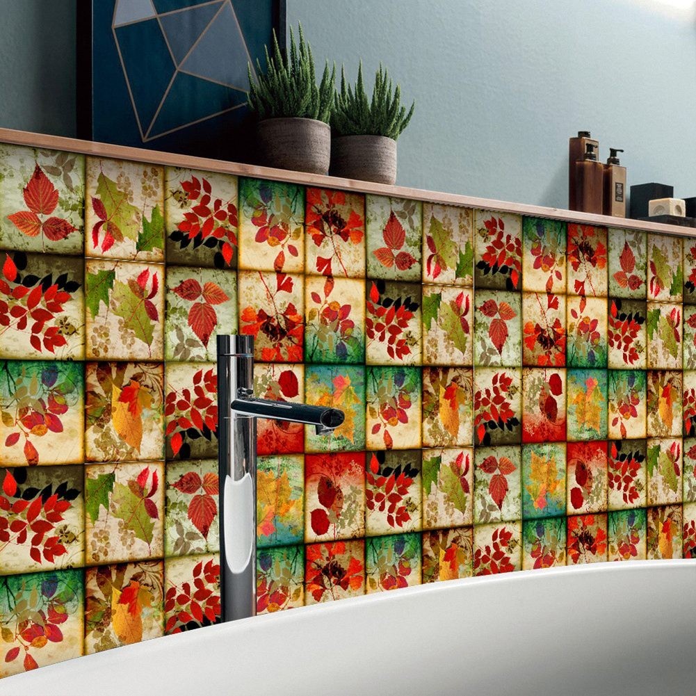 Transform Your Space with Removable Stair Wall Tile Stickers 24pcs Set