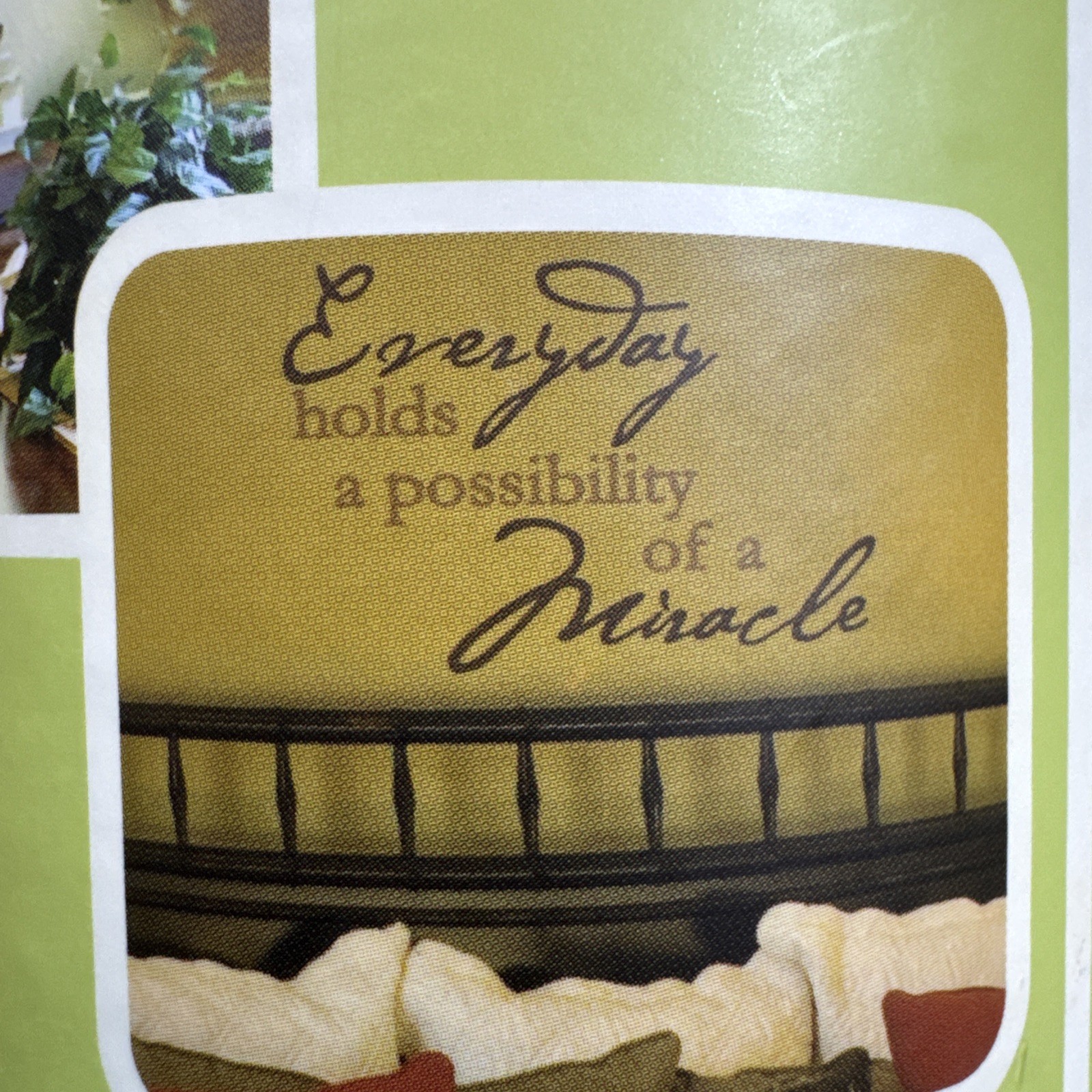 Wall Lettering Designer Vinyl “Everyday Holds A Possibility Of A Miracle” 2-Pk