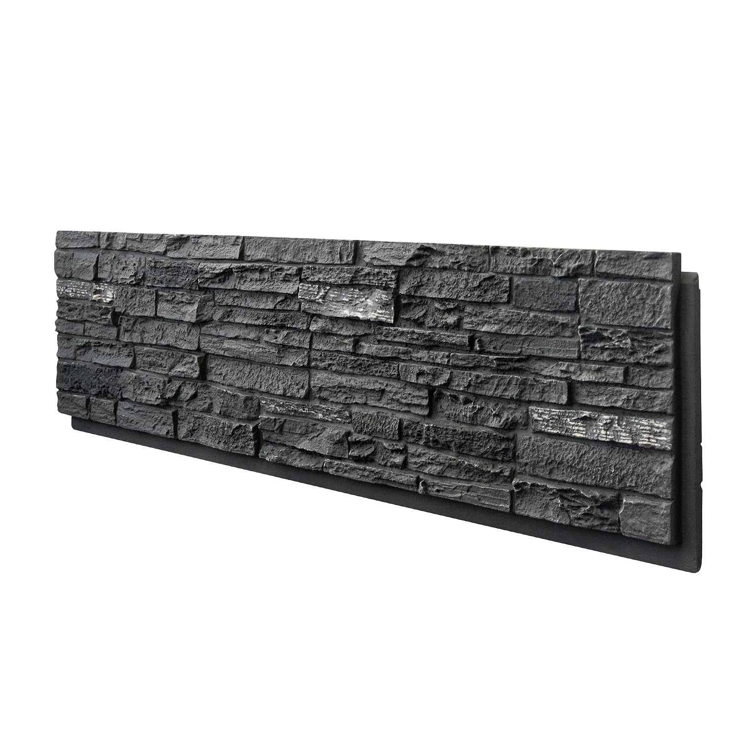 1-Pack Faux Stone Wall Covering Panels Interior & Exterior Decor PU Stone Veneer