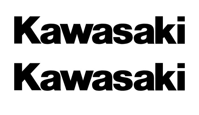 (2) Fits Kawasaki Sticker Vinyl Decal – Racing Bike Motorcycle Tank Set Window