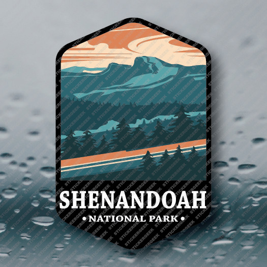 US National Park SHENANDOAH VIRGINIA Camping Outdoors Hiking Sticker