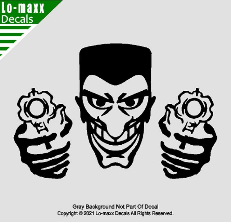 Gangster With Guns Sweet New Design Superior Quality Art Die Cut Vinyl Decal
