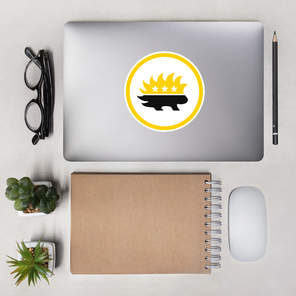 Libertarian Party Porcupine sticker Gadsden Flag Dont tread on Me Ancap Hayek