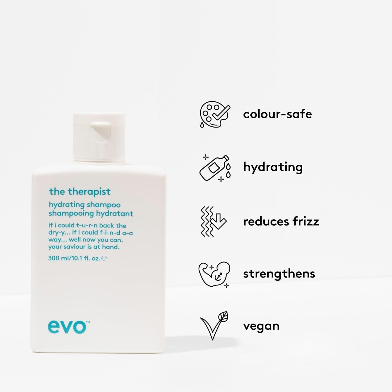 The Therapist Hydrating Shampoo – Full Size 10.1 Fl Oz (Pack of 1), Blue