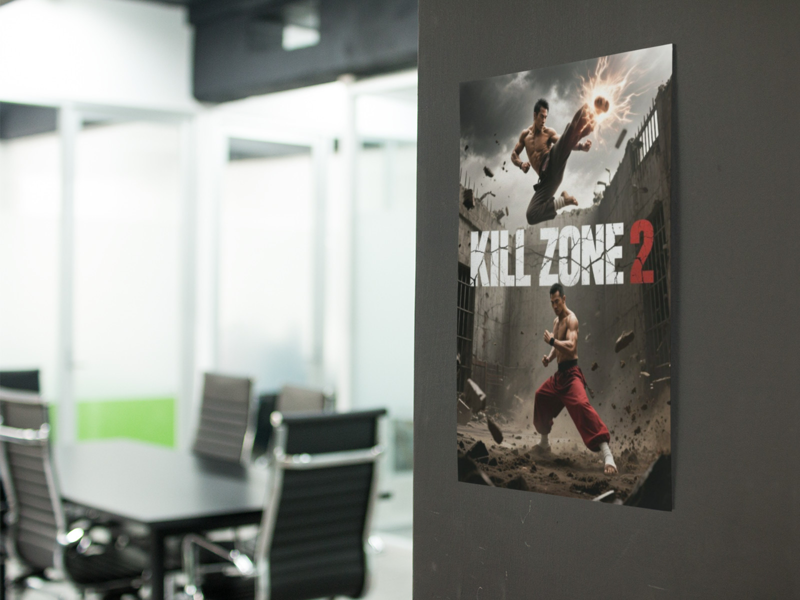 KILL ZONE 2 Movie Wall Vinyl Decal Poster Canvas Print Removable Adhesive