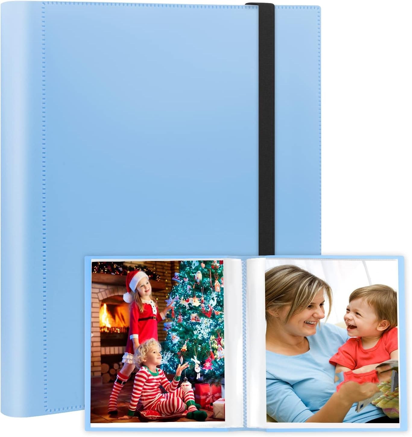 Photo Album 8.5X11 Holds 68 Photos, Art Portfolio Binder for 8.5 X 11 Pictures,