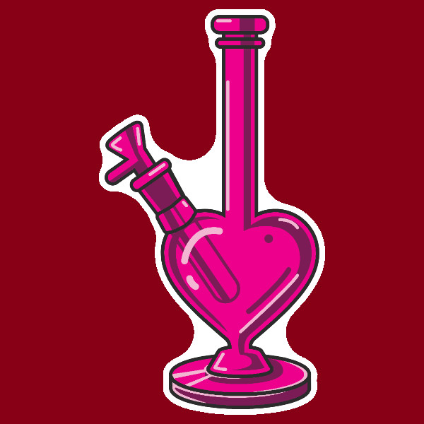 Canna Be My Valentine Sticker Stoner Vinyl Decal UV Safe Weatherproof 420 Art